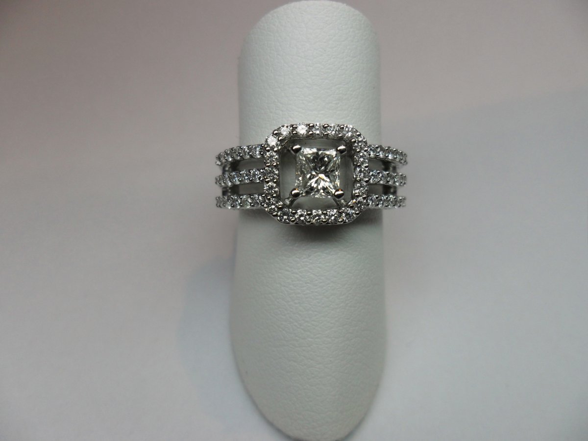 Princess Open Entourage Ring Witgoud